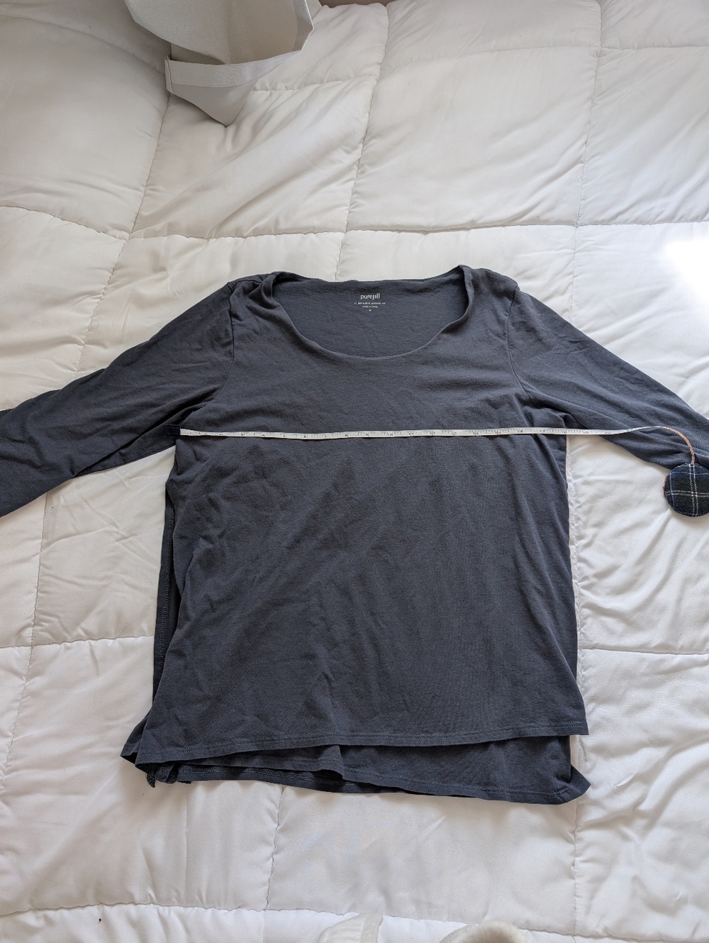 Pure Jill 3/4 length super soft pj shirt size medium EUC Cotton Modal Blend